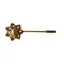 Otto Schumacher Crystal Flower Stock Pin Topaz Golden Shadow